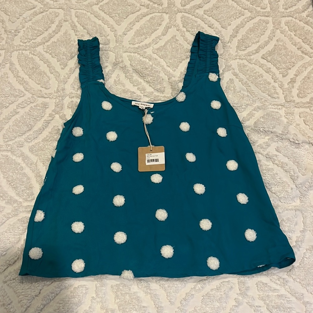 Polka dotted top
